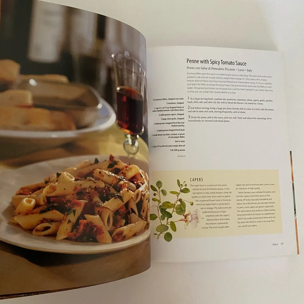 Williams Sonoma Savoring Pasta & Rice Recipe Book